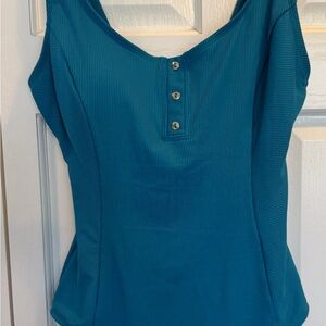 3 Swimsuits Women Size Large Teal, Red, Navy Blue - Get all 3 in 1 shipment